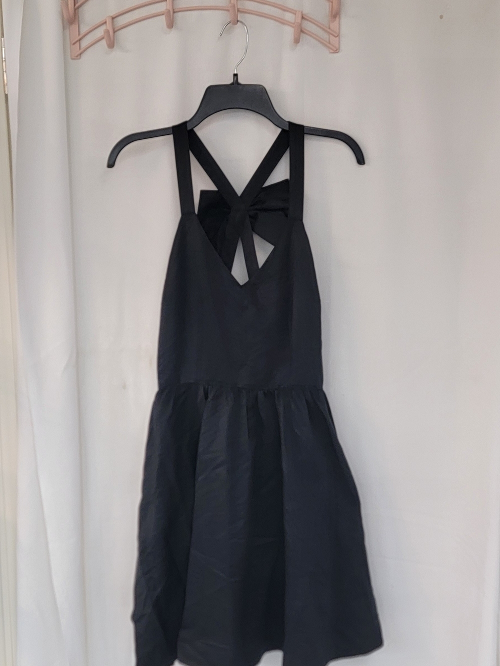 Vineyard Vines Black Bow-Back Girls Formal Dress